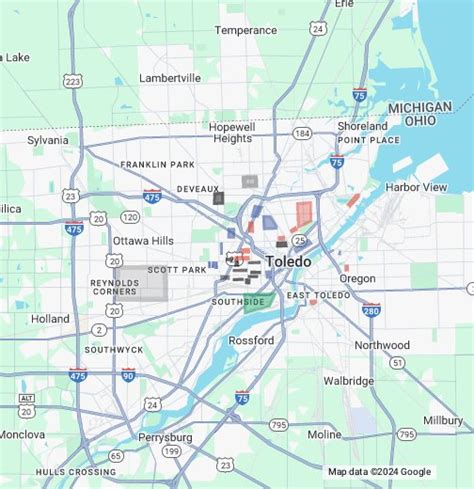 toledo google map